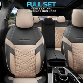Καλύμματα αυτοκινήτου Otom Reflective design universal jacquard / rachel / δερματίνη σετ εμπρός / πίσω μαύρο - μπεζ RFL-2605 11 τεμάχια Καλύμματα αυτοκινήτου Otom Reflective design universal jacquard / rachel / δερματίνη σετ εμπρός / πίσω μαύρο - μπεζ RFL-2605 11 τεμάχια