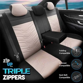 Καλύμματα αυτοκινήτου Otom Reflective design universal jacquard / rachel / δερματίνη σετ εμπρός / πίσω μαύρο - μπεζ RFL-2605 11 τεμάχια Καλύμματα αυτοκινήτου Otom Reflective design universal jacquard / rachel / δερματίνη σετ εμπρός / πίσω μαύρο - μπεζ RFL-2605 11 τεμάχια