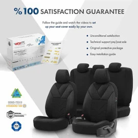 Καλύμματα αυτοκινήτου Otom Tempo design universal βαμβακερό ύφασμα rachel σετ εμπρός / πίσω μαύρο TMP-1501 11 τεμάχια Καλύμματα αυτοκινήτου Otom Tempo design universal βαμβακερό ύφασμα rachel σετ εμπρός / πίσω μαύρο TMP-1501 11 τεμάχια