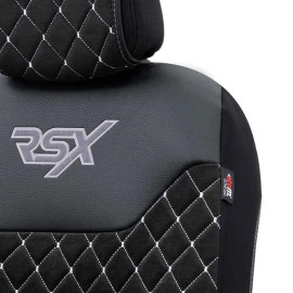 Ημικάλυμμα καθίσματος αυτοκινήτου Otom RSX Diamond Sued / δερματίνη κεντητή καπιτονέ μαύρο με άσπρη ραφή RSXT-102 1τμχ Ημικάλυμμα καθίσματος αυτοκινήτου Otom RSX Diamond Sued / δερματίνη κεντητή καπιτονέ μαύρο με άσπρη ραφή RSXT-102 1τμχ