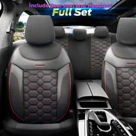 Καλύμματα αυτοκινήτου Otom carbon design universal jacquard / rachel / δερματίνη σετ εμπρός / πίσω μαύρο - κόκκινο CRB-3402 11 τεμάχια Καλύμματα αυτοκινήτου Otom carbon design universal jacquard / rachel / δερματίνη σετ εμπρός / πίσω μαύρο - κόκκινο CRB-3402 11 τεμάχια