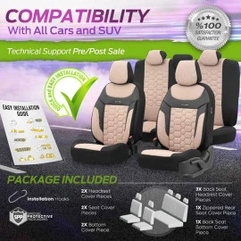 Καλύμματα αυτοκινήτου Otom carbon design universal jacquard / rachel / δερματίνη σετ εμπρός / πίσω μπεζ CRB-3403 11 τεμάχια Καλύμματα αυτοκινήτου Otom carbon design universal jacquard / rachel / δερματίνη σετ εμπρός / πίσω μπεζ CRB-3403 11 τεμάχια