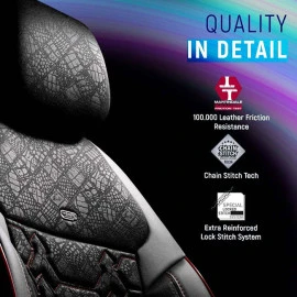Καλύμματα αυτοκινήτου Otom Pulse design universal δερματίνη / rachel σετ εμπρός / πίσω μαύρο με κόκκινη ραφή PLS-2902 11 τεμάχια Καλύμματα αυτοκινήτου Otom Pulse design universal δερματίνη / rachel σετ εμπρός / πίσω μαύρο με κόκκινη ραφή PLS-2902 11 τεμάχια