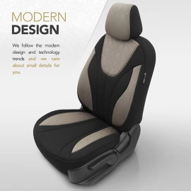 Καλύμματα αυτοκινήτου Otom Ruby design universal βαμβακερό ύφασμα rachel σετ εμπρός / πίσω μαύρο / μπεζ RBY-1203 11 τεμαχίων Καλύμματα αυτοκινήτου Otom Ruby design universal βαμβακερό ύφασμα rachel σετ εμπρός / πίσω μαύρο / μπεζ RBY-1203 11 τεμαχίων