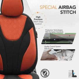 Καλύμματα αυτοκινήτου Otom Ruby design universal βαμβακερό ύφασμα rachel σετ εμπρός / πίσω "Terracota" μαύρο / κεραμιδί RBY-1204 11 τεμαχίων Καλύμματα αυτοκινήτου Otom Ruby design universal βαμβακερό ύφασμα rachel σετ εμπρός / πίσω "Terracota" μαύρο / κεραμιδί RBY-1204 11 τεμαχίων