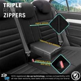 Καλύμματα αυτοκινήτου Otom Limited Design Universal Jacquard / Lacost / Δερματίνη Σετ εμπρός/πίσω μαύρο με γκρι ραφές LMT-102 11τμχ Καλύμματα αυτοκινήτου Otom Limited Design Universal Jacquard / Lacost / Δερματίνη Σετ εμπρός/πίσω μαύρο με γκρι ραφές LMT-102 11τμχ