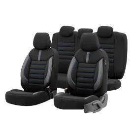 Καλύμματα αυτοκινήτου Otom Limited Design Universal Jacquard / Lacost / Δερματίνη Σετ εμπρός/πίσω μαύρο με μπλε ραφές LMT-103 11τμχ Καλύμματα αυτοκινήτου Otom Limited Design Universal Jacquard / Lacost / Δερματίνη Σετ εμπρός/πίσω μαύρο με μπλε ραφές LMT-103 11τμχ