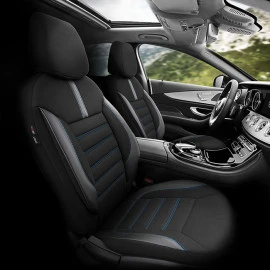 Καλύμματα αυτοκινήτου Otom Limited Design Universal Jacquard / Lacost / Δερματίνη Σετ εμπρός/πίσω μαύρο με μπλε ραφές LMT-103 11τμχ Καλύμματα αυτοκινήτου Otom Limited Design Universal Jacquard / Lacost / Δερματίνη Σετ εμπρός/πίσω μαύρο με μπλε ραφές LMT-103 11τμχ
