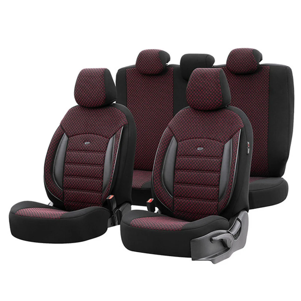 Καλύμματα αυτοκινήτου Otom Sport Plus Design Universal βαμβακερό ύφασμα / Rachel / δερματίνη σετ εμπρός / πίσω μαύρο - μπορντό SPTPLS-103 11 τεμάχια Καλύμματα αυτοκινήτου Otom Sport Plus Design Universal βαμβακερό ύφασμα / Rachel / δερματίνη σετ εμπρός / πίσω μαύρο - μπορντό SPTPLS-103 11 τεμάχια