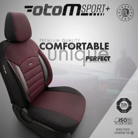 Καλύμματα αυτοκινήτου Otom Sport Plus Design Universal βαμβακερό ύφασμα / Rachel / δερματίνη σετ εμπρός / πίσω μαύρο - μπορντό SPTPLS-103 11 τεμάχια Καλύμματα αυτοκινήτου Otom Sport Plus Design Universal βαμβακερό ύφασμα / Rachel / δερματίνη σετ εμπρός / πίσω μαύρο - μπορντό SPTPLS-103 11 τεμάχια