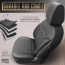 Καλύμματα αυτοκινήτου Otom inspire design universal full δερματίνη σετ εμπρός / πίσω μαύρο με γκρι ραφή INS-3502 11 τεμάχια Καλύμματα αυτοκινήτου Otom inspire design universal full δερματίνη σετ εμπρός / πίσω μαύρο με γκρι ραφή INS-3502 11 τεμάχια