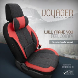Καλύμματα αυτοκινήτου Otom Voyager Universal λινό ύφασμα / Rachel / Δερματίνη σετ εμπρός / Πίσω μαύρο με κόκκινο VYG-104 13 τεμάχια Καλύμματα αυτοκινήτου Otom Voyager Universal λινό ύφασμα / Rachel / Δερματίνη σετ εμπρός / Πίσω μαύρο με κόκκινο VYG-104 13 τεμάχια