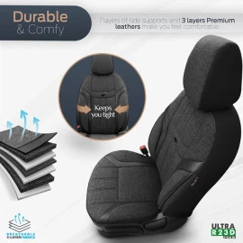 Καλύμματα αυτοκινήτου Otom Swan Universal λινό ύφασμα / Rachel / Δερματίνη σετ εμπρός / Πίσω μαύρο SWN-501 11 τεμάχια Καλύμματα αυτοκινήτου Otom Swan Universal λινό ύφασμα / Rachel / Δερματίνη σετ εμπρός / Πίσω μαύρο SWN-501 11 τεμάχια