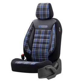 Καλύμματα αυτοκινήτου Otom GTI Sports Design Universal Jacquard / Lacost / Δερματίνη σετ εμπρός / Πίσω μαύρο - μπλε GTI-804 11 τεμάχια Καλύμματα αυτοκινήτου Otom GTI Sports Design Universal Jacquard / Lacost / Δερματίνη σετ εμπρός / Πίσω μαύρο - μπλε GTI-804 11 τεμάχια