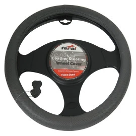 Κάλυμμα Τιμονιού Αυτοκινήτου Δερμάτινο Τρυπητό Γκρι Small 36cm Κάλυμμα Τιμονιού Αυτοκινήτου Δερμάτινο Τρυπητό Γκρι Small 36cm