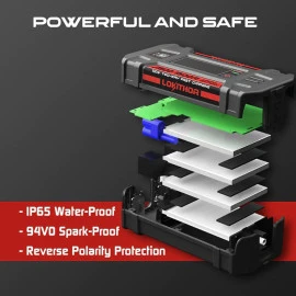 Εκκινητής μπαταριών αυτοκινήτου, powerbank, φακός led 3 σε1 Lokithor J1500 12 volt 1500A Εκκινητής μπαταριών αυτοκινήτου, powerbank, φακός led 3 σε1 Lokithor J1500 12 volt 1500A