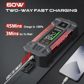 Εκκινητής μπαταριών αυτοκινήτου, powerbank, φακός led 3 σε1 Lokithor J1500 12 volt 1500A Εκκινητής μπαταριών αυτοκινήτου, powerbank, φακός led 3 σε1 Lokithor J1500 12 volt 1500A