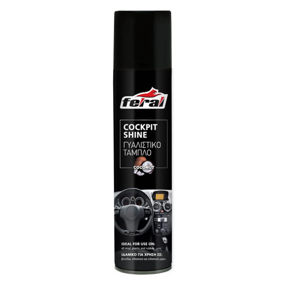 Γυαλιστικό ταμπλό με άρωμα καρύδα Feral 400ml Γυαλιστικό ταμπλό με άρωμα καρύδα Feral 400ml