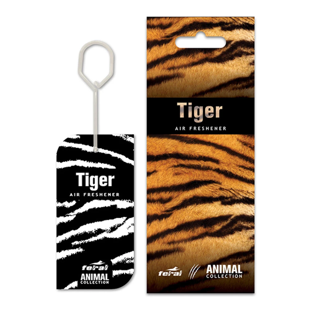 Αρωματικό αυτοκινήτου κρεμαστό Feral animal collection tiger Αρωματικό αυτοκινήτου κρεμαστό Feral animal collection tiger