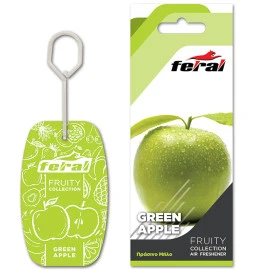 Αρωματικό αυτοκινήτου κρεμαστό Feral fruity collection green apple Αρωματικό αυτοκινήτου κρεμαστό Feral fruity collection green apple