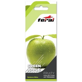 Αρωματικό αυτοκινήτου κρεμαστό Feral fruity collection green apple Αρωματικό αυτοκινήτου κρεμαστό Feral fruity collection green apple