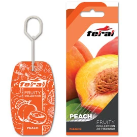 Αρωματικό αυτοκινήτου κρεμαστό feral fruity collection peach Αρωματικό αυτοκινήτου κρεμαστό feral fruity collection peach