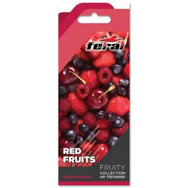 Αρωματικό αυτοκινήτου κρεμαστό Feral fruity collection red fruits Αρωματικό αυτοκινήτου κρεμαστό Feral fruity collection red fruits