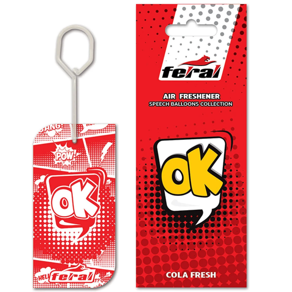 Αρωματικό αυτοκινήτου κρεμαστό Feral Speech Collection OK Αρωματικό αυτοκινήτου κρεμαστό Feral Speech Collection OK