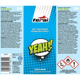 Αρωματικό Αυτοκινήτου Spray Feral Speech Collection YEAH 70ml Αρωματικό Αυτοκινήτου Spray Feral Speech Collection YEAH 70ml