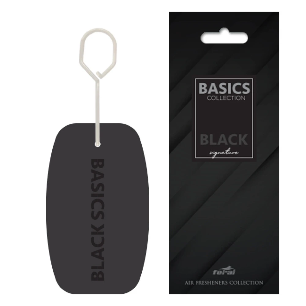 Αρωματικό αυτοκινήτου κρεμαστό Feral basics collection black signature Αρωματικό αυτοκινήτου κρεμαστό Feral basics collection black signature