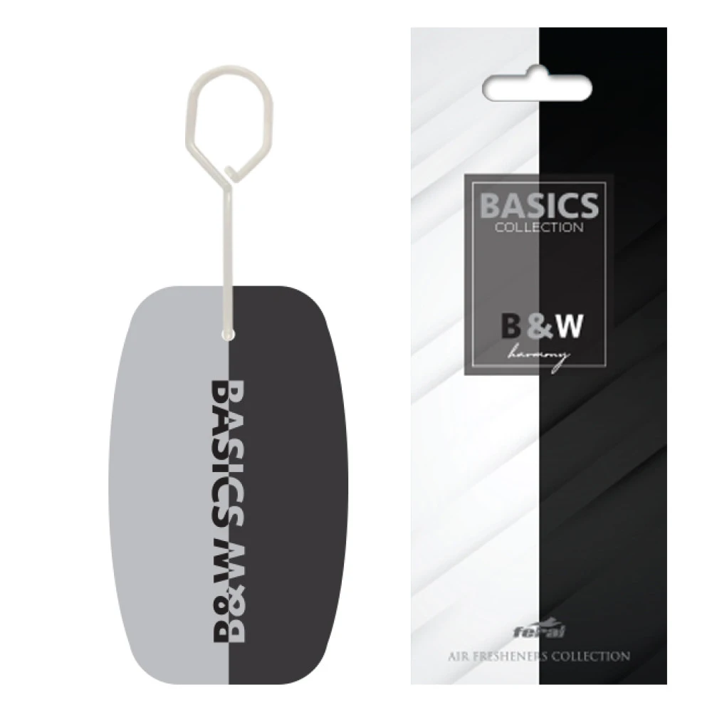 Αρωματικό αυτοκινήτου κρεμαστό Feral basics collection black & white harmony Αρωματικό αυτοκινήτου κρεμαστό Feral basics collection black & white harmony