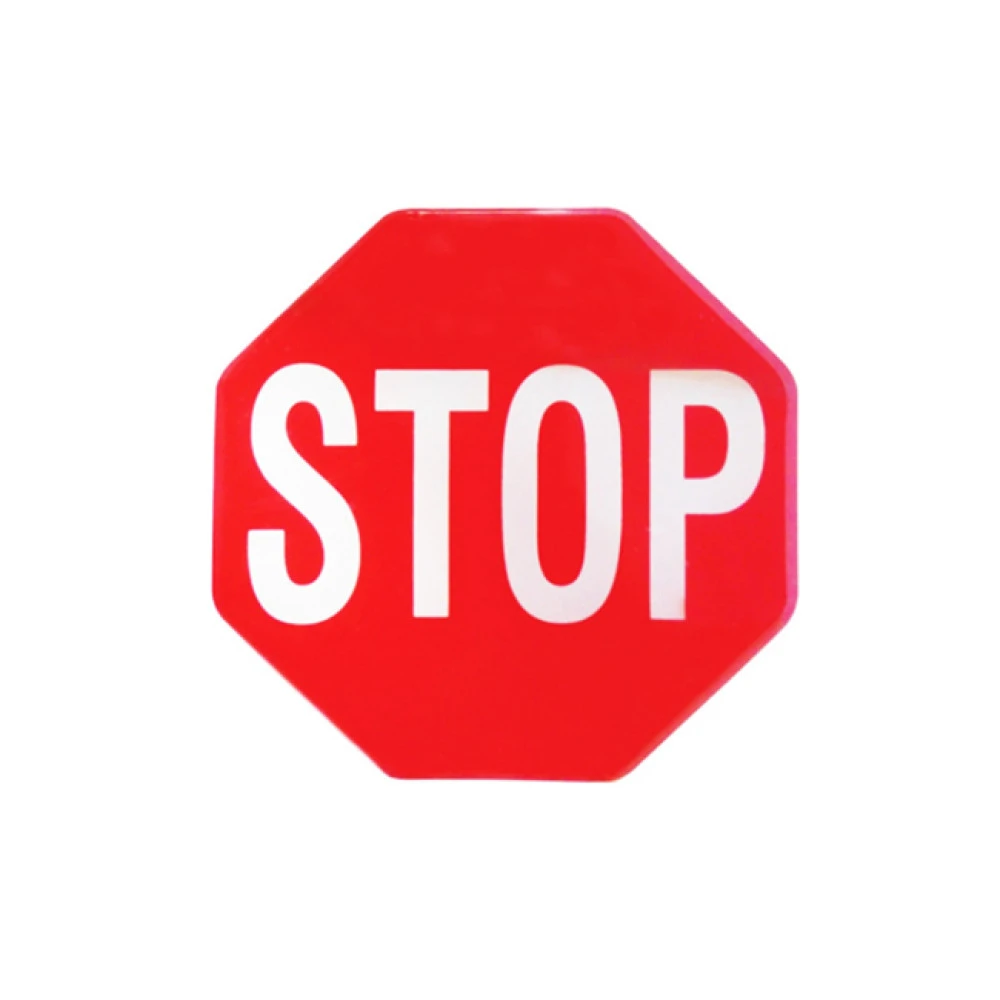 Αυτοκόλλητη πινακίδα σμάλτου STOP 9x8,8cm 1τμχ Αυτοκόλλητη πινακίδα σμάλτου STOP 9x8,8cm 1τμχ
