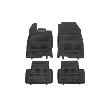 Peugeot 3008 (2024+) λαστιχένια μαύρα πατάκια σκαφάκια Rezaw Plast - 4τμχ