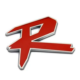 Αυτοκόλλητο σήμα χρωμίου 3D "R" 1τμχ Αυτοκόλλητο σήμα χρωμίου 3D "R" 1τμχ