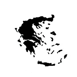 Αυτοκόλλητο χάρτης Ελλάδας μαύρος 11x9cm 1τμχ Αυτοκόλλητο χάρτης Ελλάδας μαύρος 11x9cm 1τμχ
