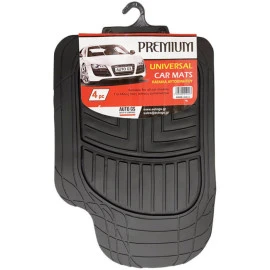 Πατάκια αυτοκινήτου Universal Premium μαύρα 4τμχ