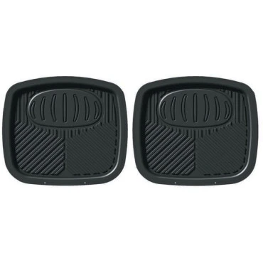 Πατάκια αυτοκινήτου σκαφάκια Universal πισινά μαύρα 2τμχ