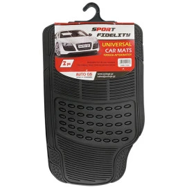 Πατάκια αυτοκινήτου μπροστινά Universal μαύρα 2τμχ