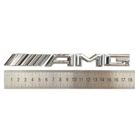 Αυτοκόλλητο σήμα χρωμίου "AMG" 18x2cm 1τμχ Αυτοκόλλητο σήμα χρωμίου "AMG" 18x2cm 1τμχ