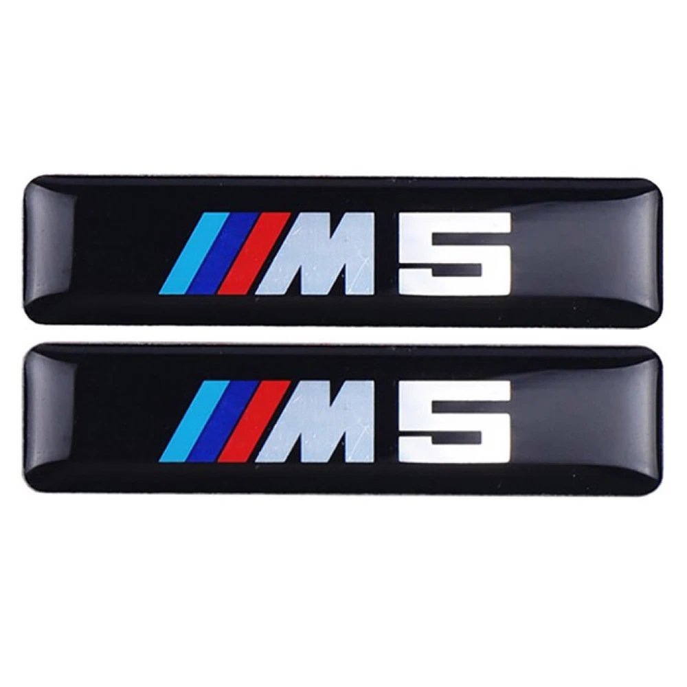 Αυτοκόλλητα σμάλτου σήμα BMW M5 5.5x1.2cm  2τμχ Αυτοκόλλητα σμάλτου σήμα BMW M5 5.5x1.2cm  2τμχ