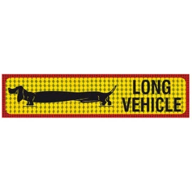 Πινακίδα αυτοκόλλητη φορτηγό Long Vehicle 69x12cm 1τμχ Πινακίδα αυτοκόλλητη φορτηγό Long Vehicle 69x12cm 1τμχ