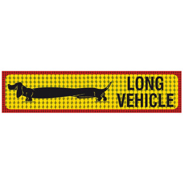 Πινακίδα αυτοκόλλητη φορτηγό Long Vehicle 69x12cm 1τμχ