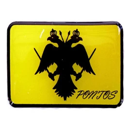 Αυτοκόλλητη σημαία του πόντου σμάλτο 6x3.5cm 1τμχ Αυτοκόλλητη σημαία του πόντου σμάλτο 6x3.5cm 1τμχ