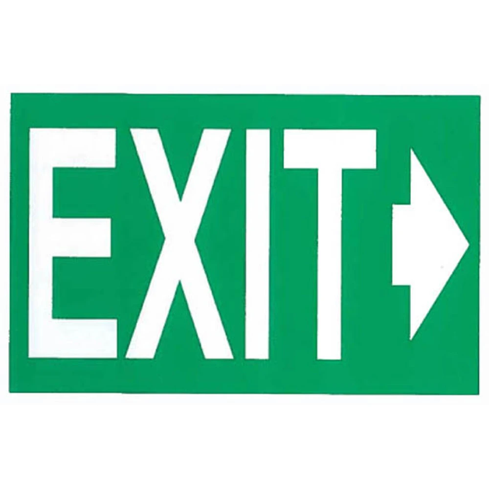Αυτοκόλλητη πινακίδα εξόδου EXIT 16x10cm 1τμχ Αυτοκόλλητη πινακίδα εξόδου EXIT 16x10cm 1τμχ