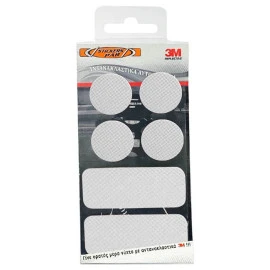 Αυτοκόλλητα αντανακλαστικά κιτ 3M λευκά 7x12cm 6τμχ Αυτοκόλλητα αντανακλαστικά κιτ 3M λευκά 7x12cm 6τμχ
