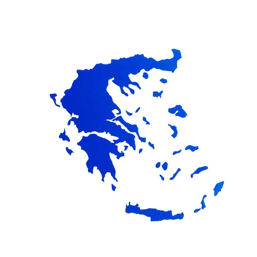 Αυτοκόλλητο χάρτης Ελλάδας μπλε 11x9cm 1τμχ Αυτοκόλλητο χάρτης Ελλάδας μπλε 11x9cm 1τμχ