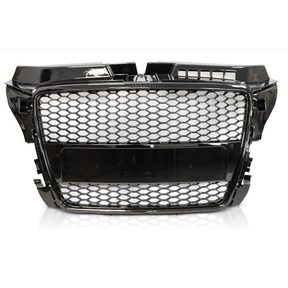 Μάσκα με βάση για σήμα για Audi A3  (2008-2013) - RS-Look μαύρη Μάσκα με βάση για σήμα για Audi A3  (2008-2013) - RS-Look μαύρη