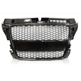 Μάσκα με βάση για σήμα για Audi A3  (2008-2013) - RS-Look μαύρη Μάσκα με βάση για σήμα για Audi A3  (2008-2013) - RS-Look μαύρη