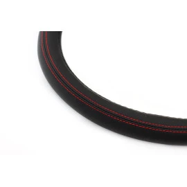 Κάλυμμα τιμονιού 37/39cm AMiO SWC-01 μαύρο με κόκκινη ραφή Κάλυμμα τιμονιού 37/39cm AMiO SWC-01 μαύρο με κόκκινη ραφή