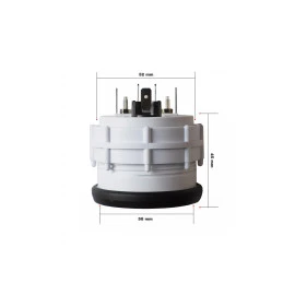 Αμπερόμετρο Λευκό 52mm 2'' White Line Simoni Racing  -1 τεμ Αμπερόμετρο Λευκό 52mm 2'' White Line Simoni Racing  -1 τεμ